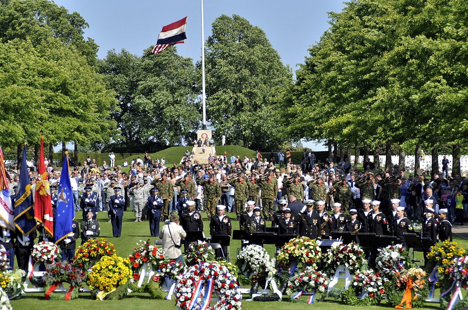 Memorial Day Amerikaanse begraafplaats in Margraten